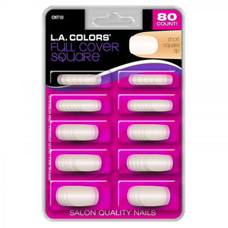 La Colors Nail Tips -Full Cover Square
