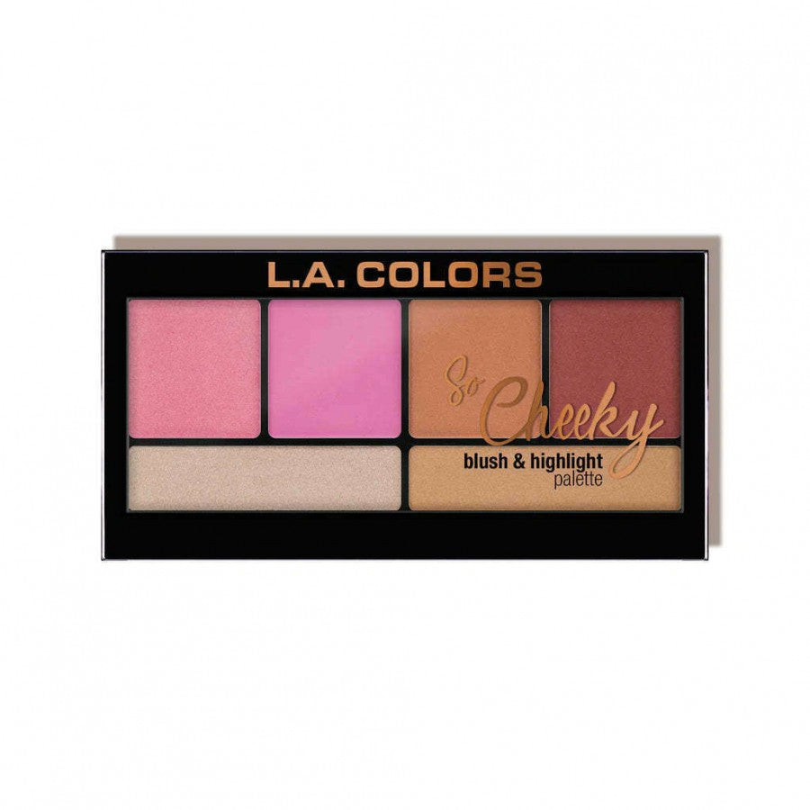 La Colors So Cheeky Blush and Highlighter Palette