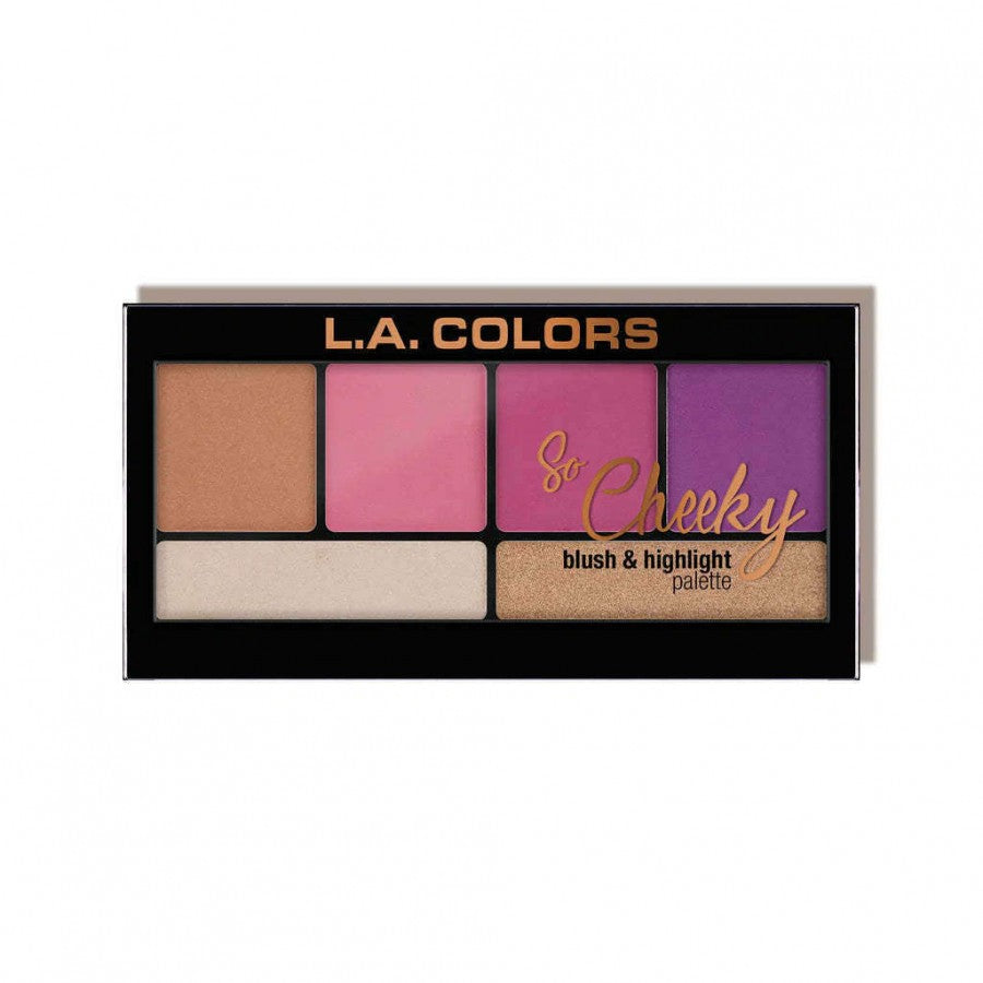 La Colors So Cheeky Blush and Highlighter Palette