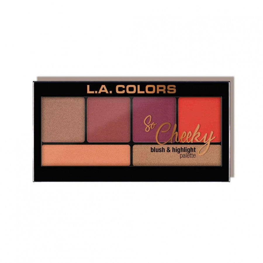 La Colors So Cheeky Blush and Highlighter Palette