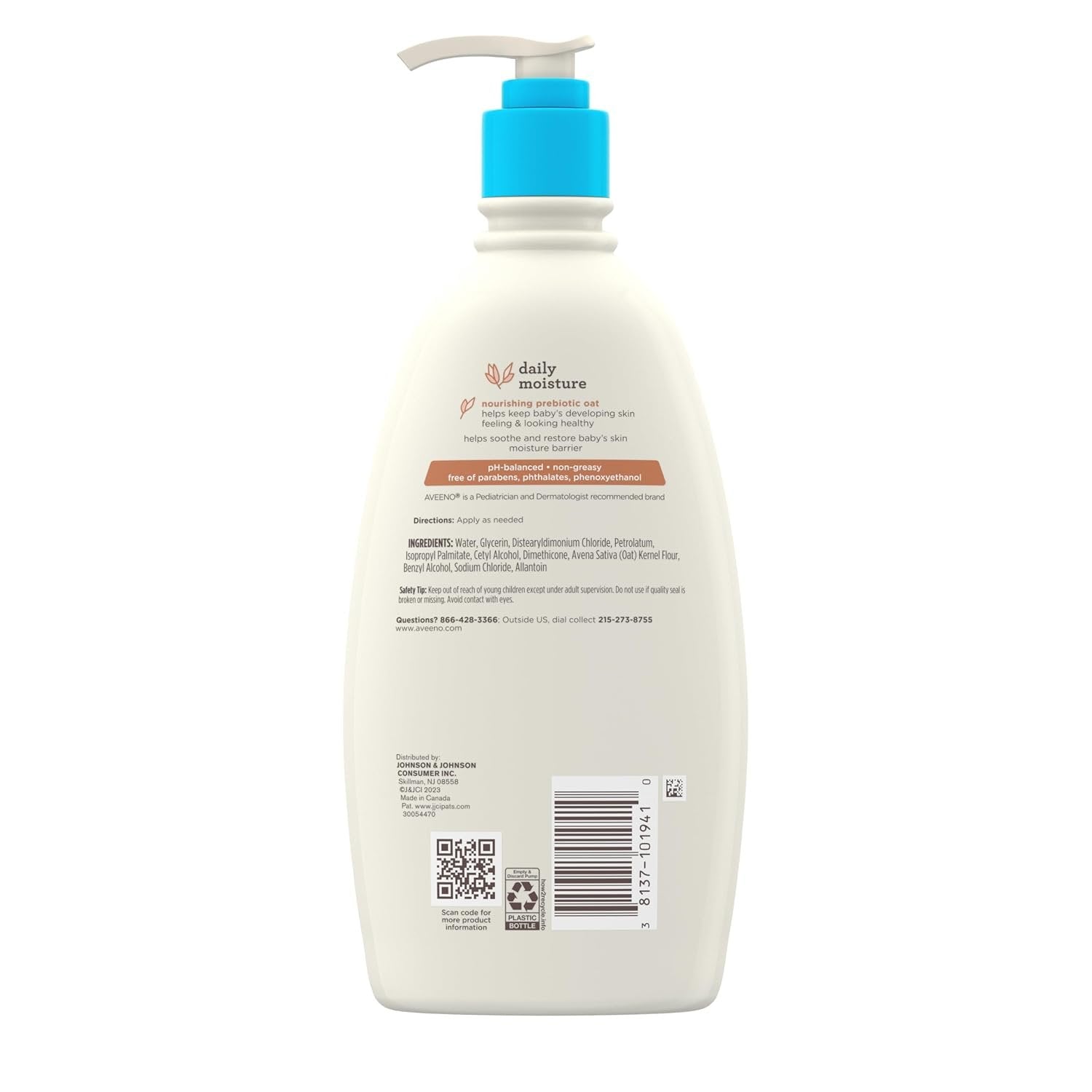 Aveeno Fragrance-Free Baby Daily Moisture Lotion - 532ml