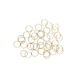 J Babe 50 Pcs Hair Rings - Gold