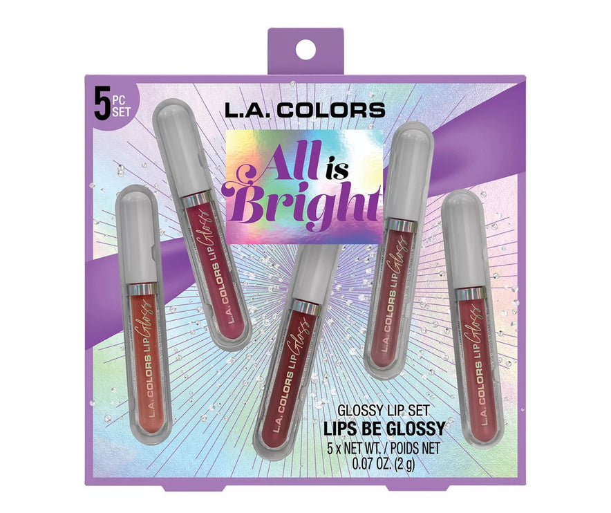 L.A. Colors All Is Bright 5 Pcs Glossy Lip Set