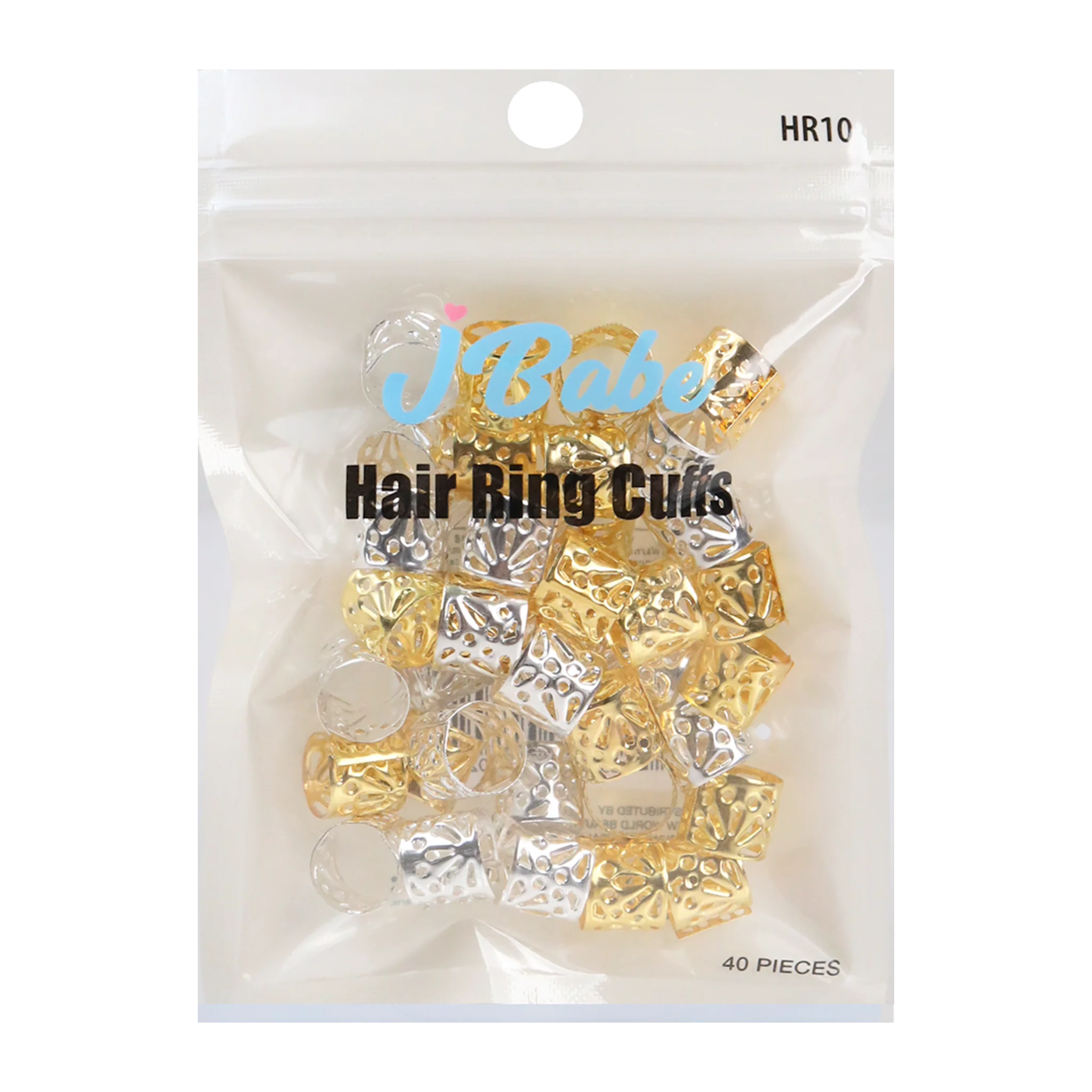 J Babe Hair Cuffs - Gold/Silver (Big)