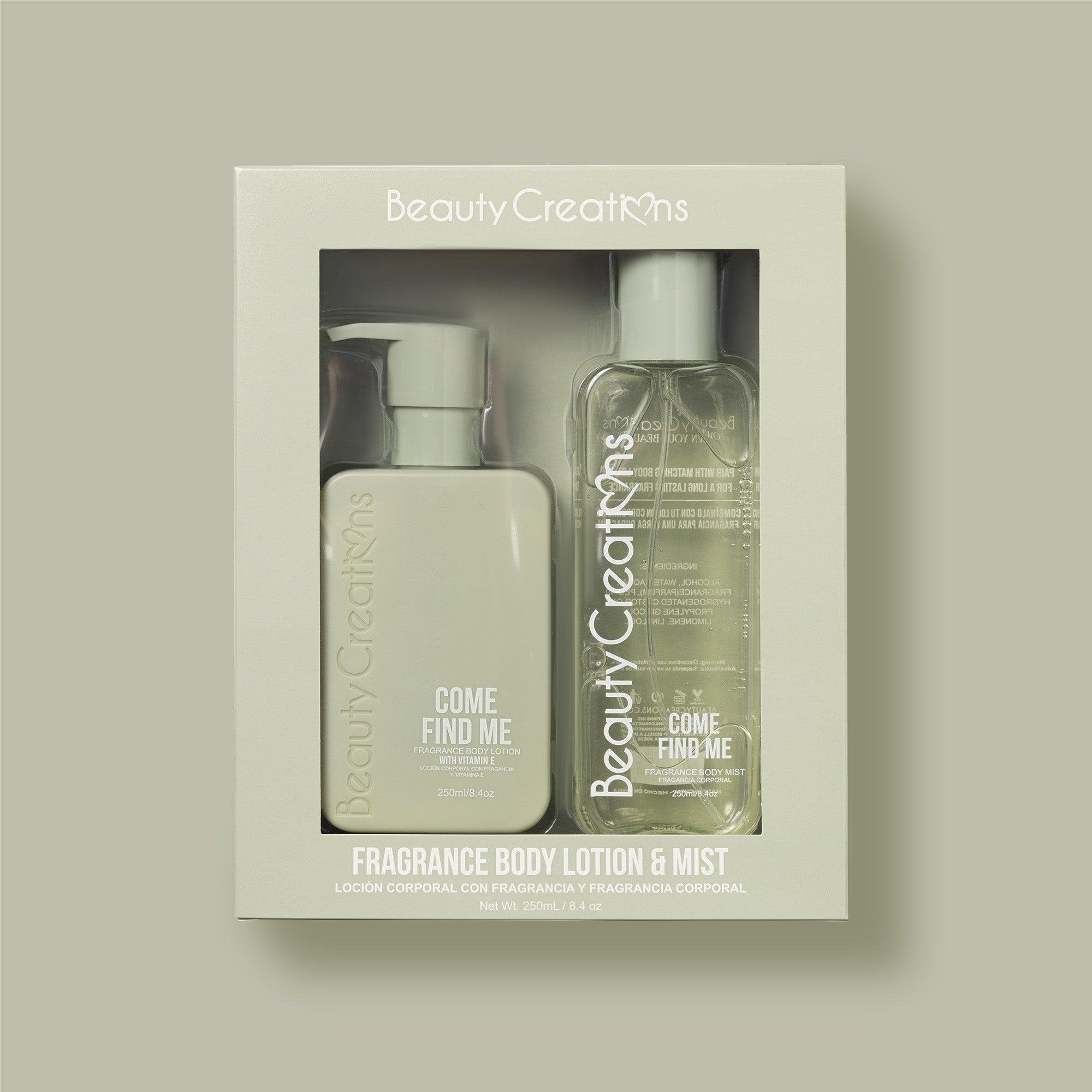 Beauty Creations Fragrance Body Lotion & Mist 250ml - Come Find Me
