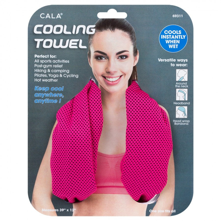 Cala Cooling Towel Hotpink