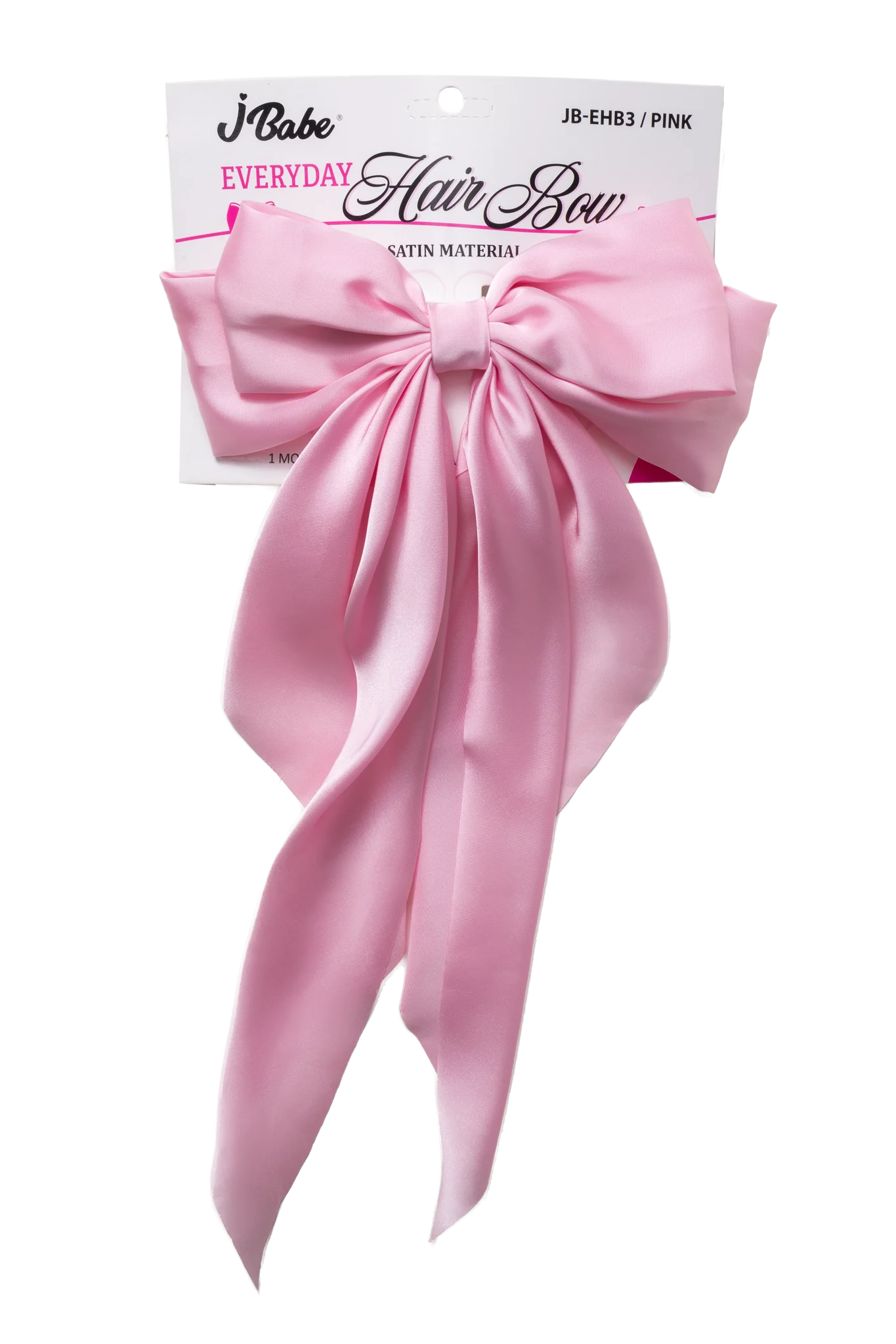 J Babe Everyday Hair Bow - Pink