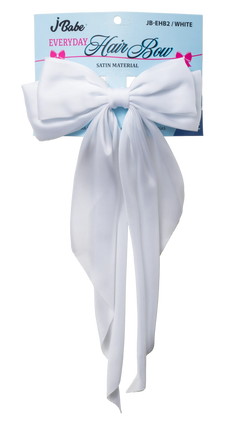 J Babe Everyday Hair Bow - White