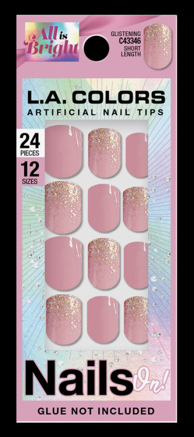 L.A. Colors 24 Pcs Artificial Nail Tips