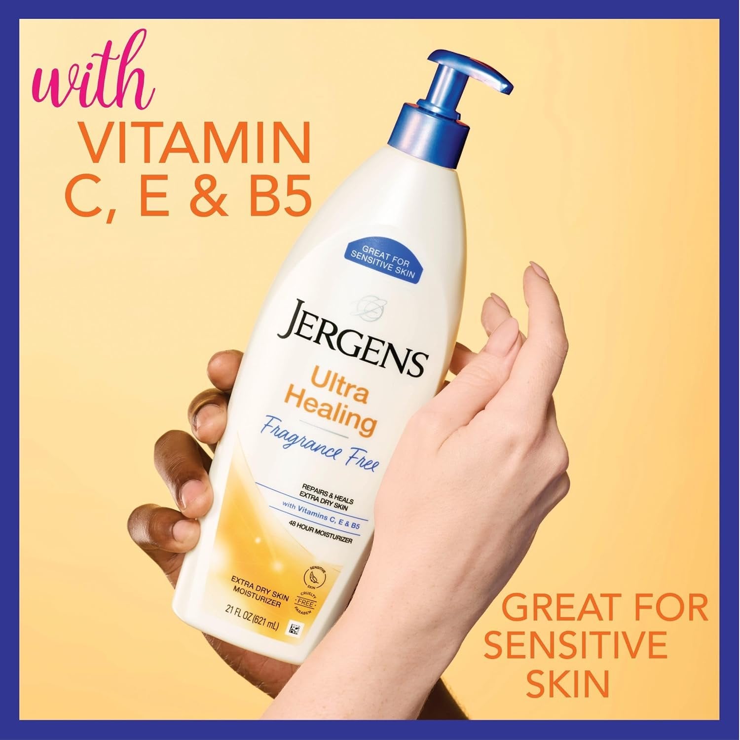 Jergens Ultra Healing Repairs & Heals Extra Dry Skin 48 Hour Moisturizer - 621ml