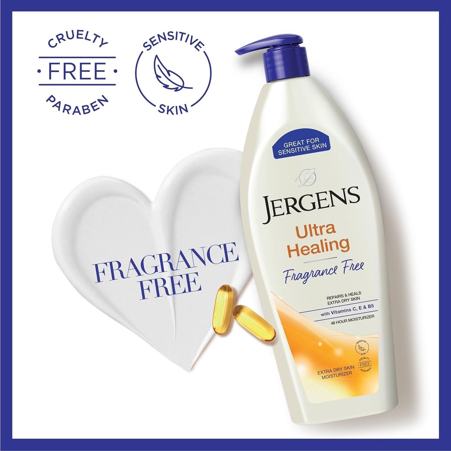 Jergens Ultra Healing Repairs & Heals Extra Dry Skin 48 Hour Moisturizer - 621ml