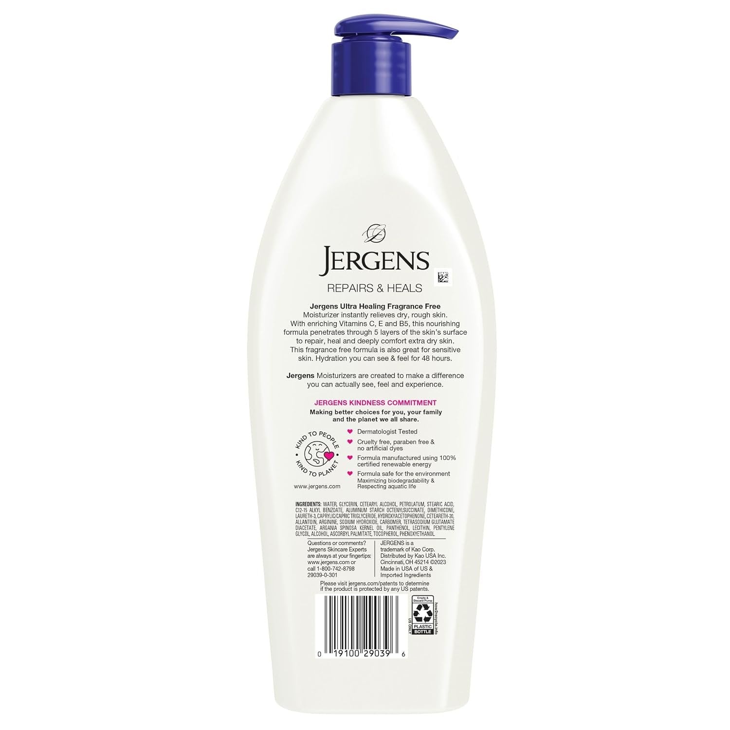 Jergens Ultra Healing Repairs & Heals Extra Dry Skin 48 Hour Moisturizer - 621ml