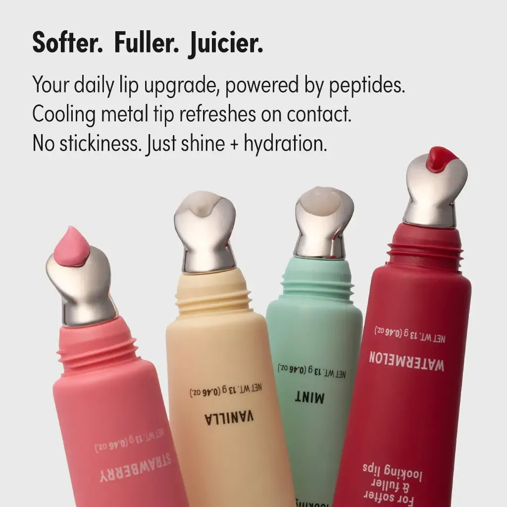 Kiss New York Peptide Pout Lip Treatment – Hydrating Gloss with Cooling Metal Tip (13g)