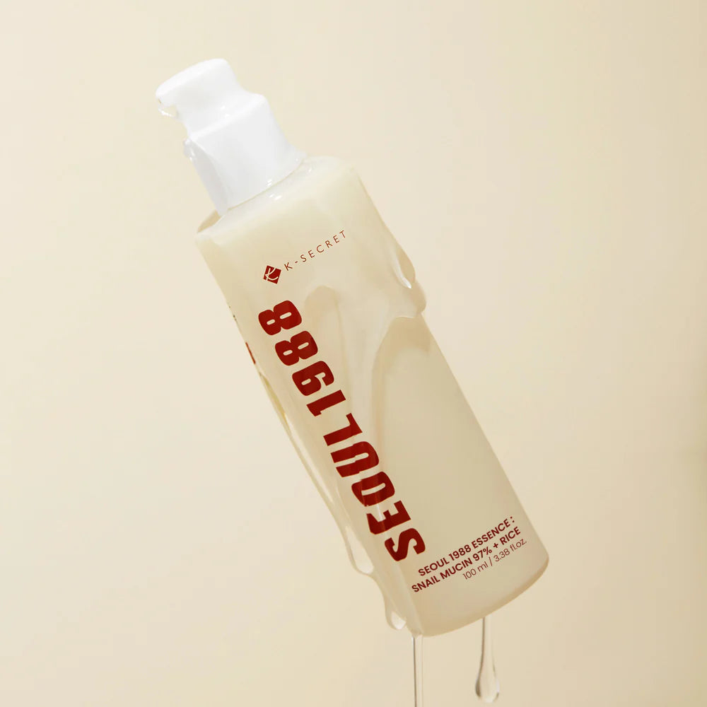 K - Secret Seoul 1988 Snail Mucin 97%+ Rice Essence 100ml