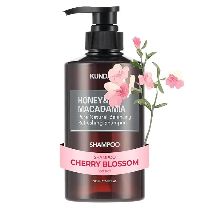 Kundal Honey & Macadamia Pure Natural Balancing Refreshing Shampoo - Cherry Blossom 500ml
