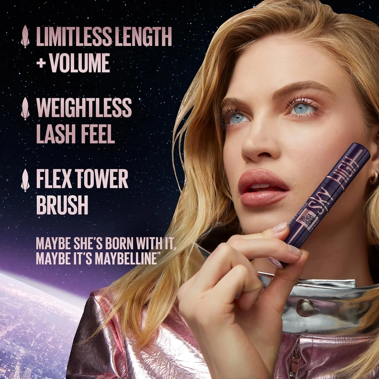 Maybelline Lash Sensational Sky High Waterproof Mascara (6ml) -Very Black