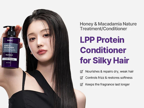 Kundal Cherry Blossom Edition Honey & Macadamia Shampoo + Treatment Duo - 500ml