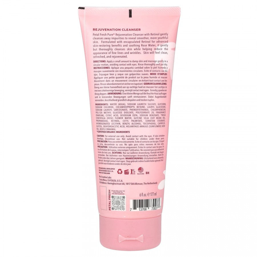 Petal Fresh Pure Rejuvenation Retinol Rose Water Cleanser - 177ml