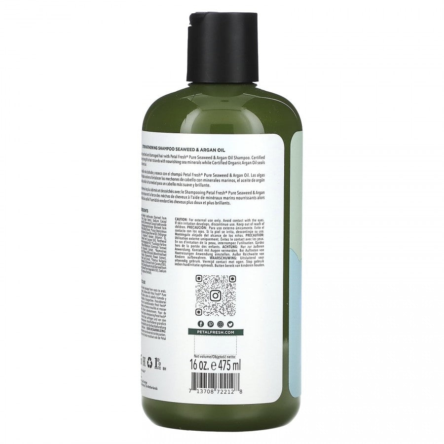 Petal Fresh Pure Strengthening Seaweed & Argan Oil Shampoo - 475ml