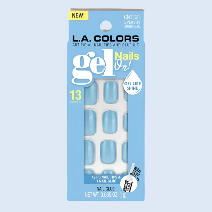 L.A. Colors 13 Piece Gel Nails On! Nail Tips And Glue Kit