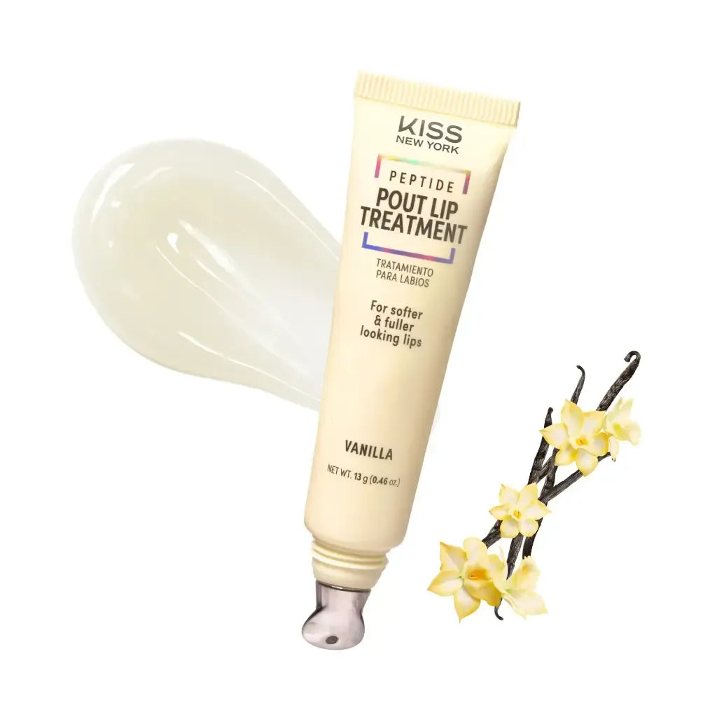 Kiss New York Peptide Pout Lip Treatment – Hydrating Gloss with Cooling Metal Tip (13g)