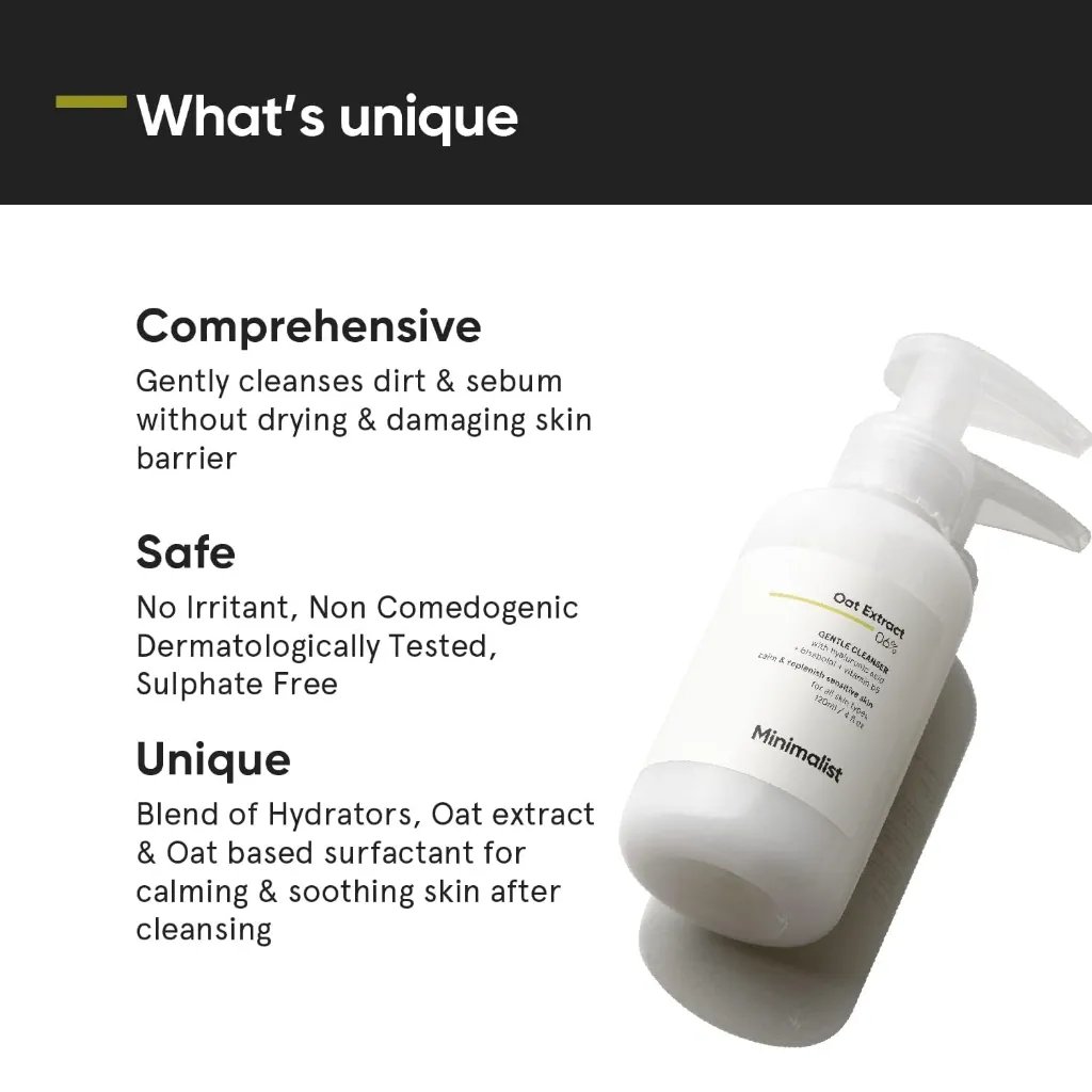 Minimalist Oat Extract 06% Gentle Cleanser 120 ml3.webp