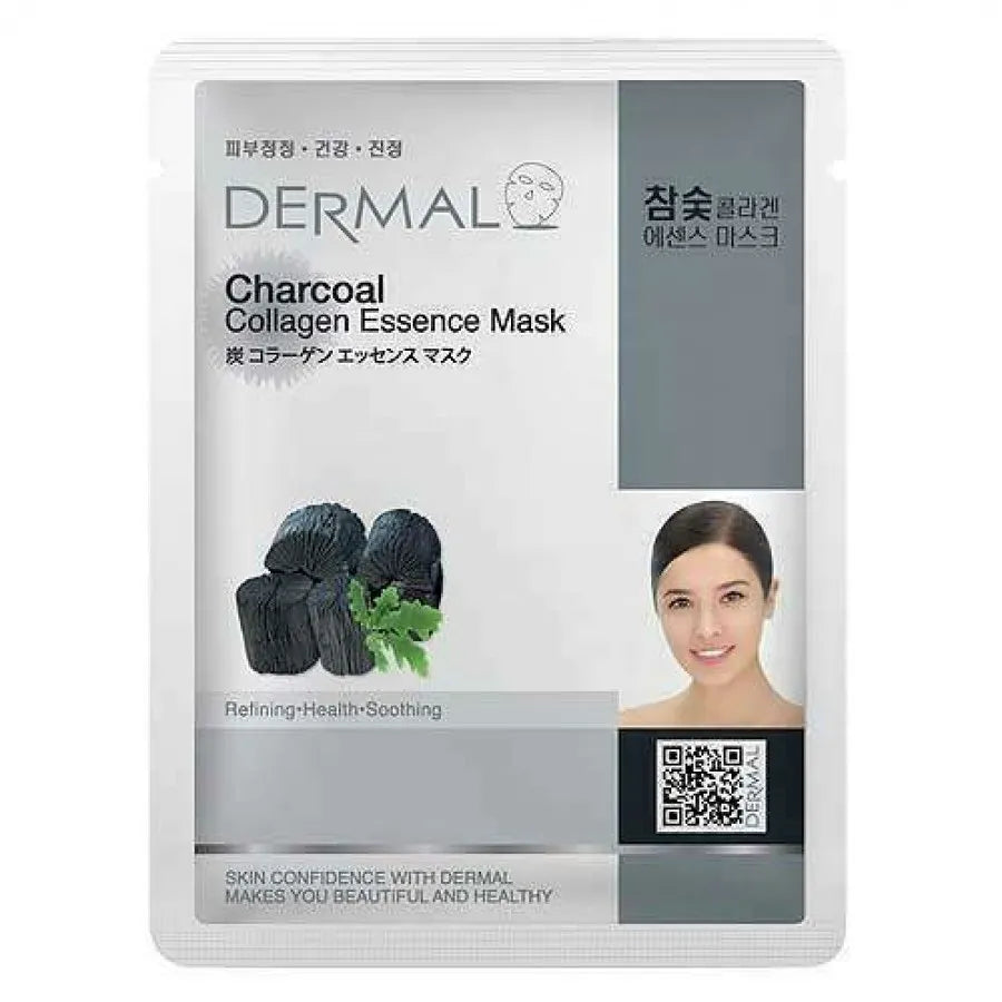Dermal Charcoal Collagen Essence Face Mask