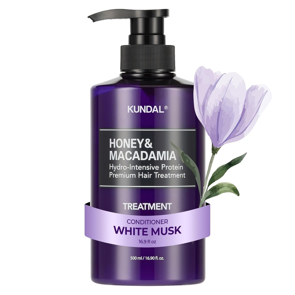 Kundal Honey & Macadamia Premium Hair Treatment 500ml - White Musk