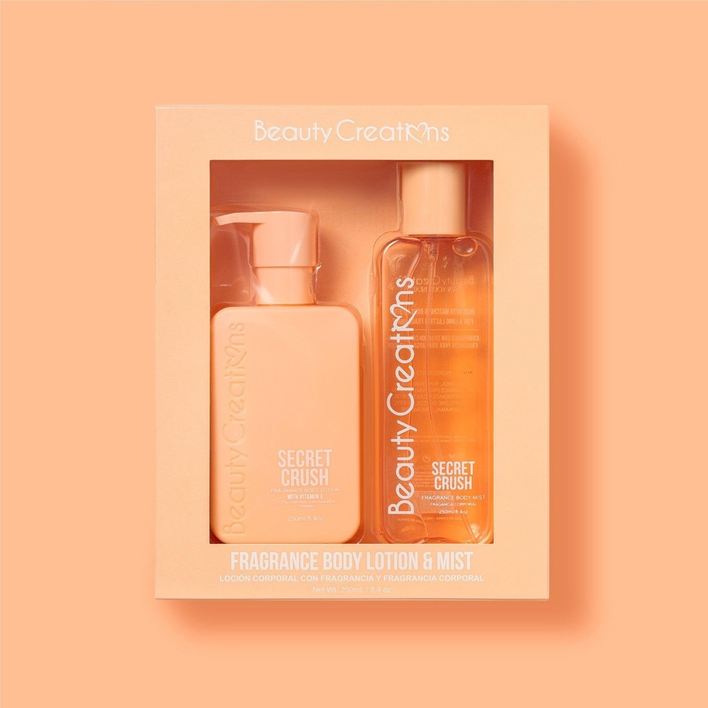 Beauty Creations Fragrance Body Lotion & Mist 250ml - Secret Crush