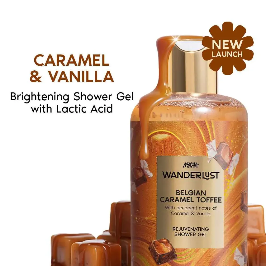 Nykaa Wanderlust Belgian Caramel Toffee Shower Gel